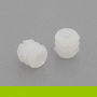 HERRAJES ALK Tuerca Nylon Blanco M6 D11X11 para Taladro 10Mm. Con Ranura en Cabeza (Set 100 Unidades)