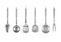 Quttin Set de 6 Utensilios de Cocina con Soporte Colección 341