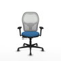 PIQUERAS Y CRESPO Silla de oficina Jorquera Azul claro y Blanco