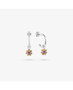 Radiant Pendientes Silver Piedra Rosa ROSETONES