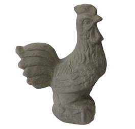 DKD Home Decor Figura de Gallina en Cemento Desgastado Gris