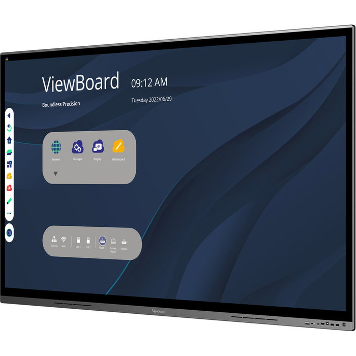 Viewsonic IFP7562 Panel Plano Interactivo 75 pulgadas 4K Ultra HD Negro