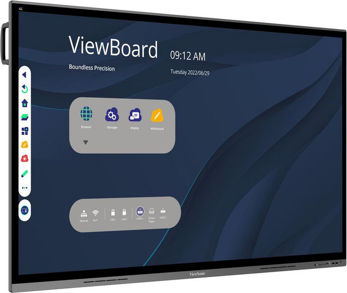 Viewsonic IFP7562 Panel Plano Interactivo 75 pulgadas 4K Ultra HD Negro