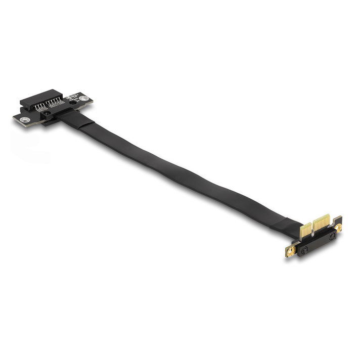DeLOCK Tarjeta Elevadora PCI Express x1 a x1 con Cable de 30 cm, Conector Macho Angulado 90 grados, Negro DeLOCK Tarjeta Elevadora PCI Express x1 a x1 con Cable de 30 cm, Conector Macho Angulado 90 grados, Negro