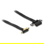 DeLOCK Tarjeta Elevadora PCI Express x1 a x1 con Cable de 30 cm, Conector Macho Angulado 90 grados, Negro