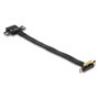 DeLOCK Tarjeta elevadora PCI Express x1 con conector de 90° y cable de 30 cm