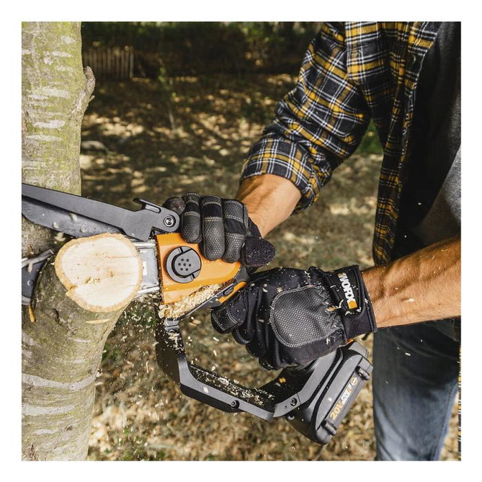 Worx WG324E Sierra de Cadena Eléctrica Compacta Sin Cable 20V con Batería y Cargador