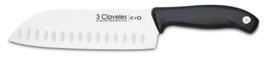 3 Claveles Cuchillo Evo Santoku Alveolado 18 cm