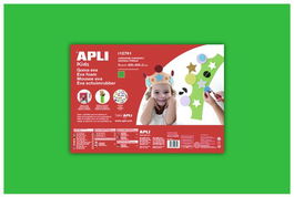 Goma Eva Apli Hoja 40X60 Cm Verde Paquete De 5