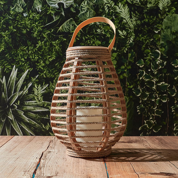 Home Deco Factory Farolillo Solar Decorativo Efecto Vela Colección Mirage