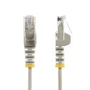 StarTech Cable Ethernet CAT6 Delgado U/UTP 5m Gris - N6PAT5MGRS - Para Alta Densidad, PoE++ 100W, Conectores Sin Enganches, 28AWG, LSZH, 1Gbps, Cumple ANSI/TIA-568-C.2
