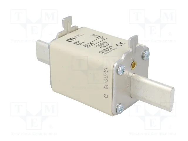 ETI POLAM Fusible NH1 de Cartucho 80A 500VAC gF ETI POLAM Fusible NH1 de Cartucho 80A 500VAC gF