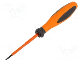 Klein Tools Destornillador plano aislado de 2,5 mm con punta de 75 mm