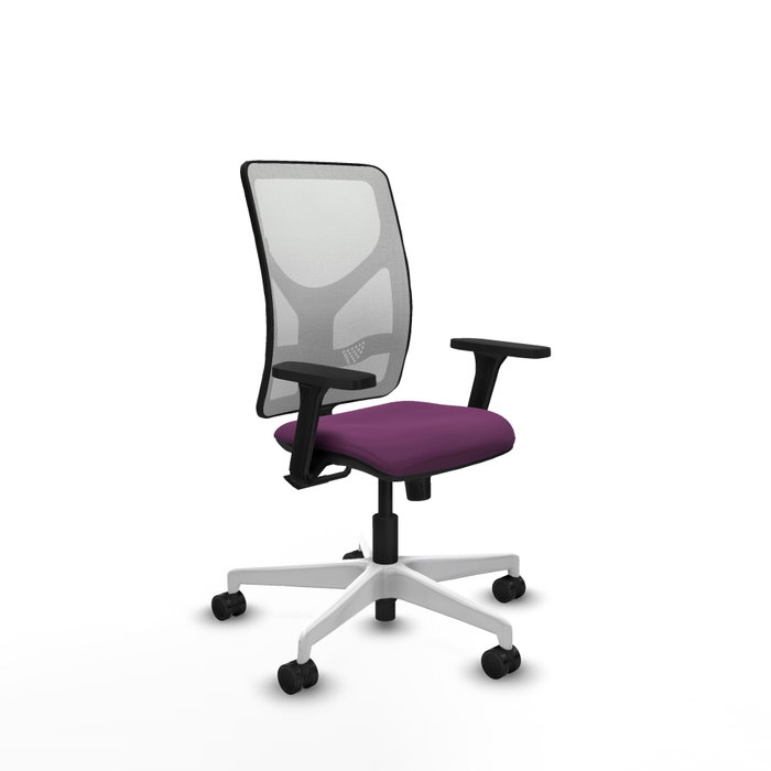 PIQUERAS Y CRESPO Silla de oficina Motilla con mecanismo Sincro, Morado y Blanco PIQUERAS Y CRESPO Silla de oficina Motilla con mecanismo Sincro, Morado y Blanco