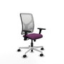 PIQUERAS Y CRESPO Silla de oficina Motilla con mecanismo Sincro, Morado y Blanco