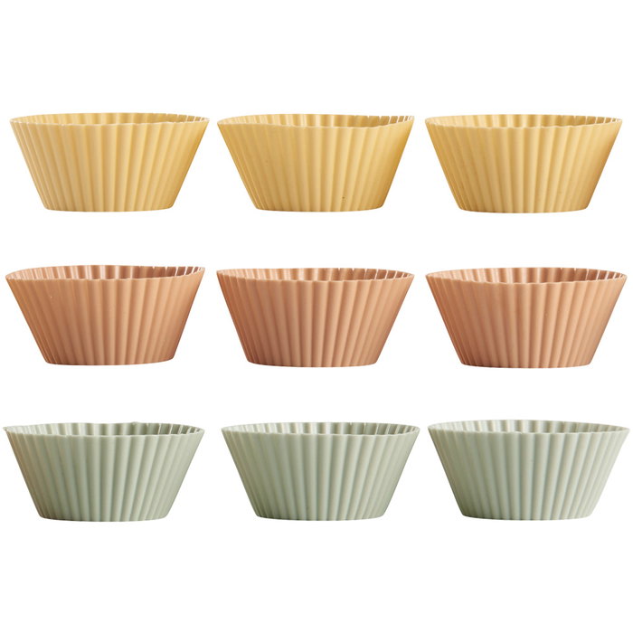 Day Juego de 9 Moldes para Magdalenas de Silicona, Aptos para Lavavajillas, 7 cm Diámetro Day Juego de 9 Moldes para Magdalenas de Silicona, Aptos para Lavavajillas, 7 cm Diámetro