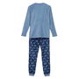 Cerdá Pijama Largo para Adulto Fleece Stitch, Color Azul, Talla M