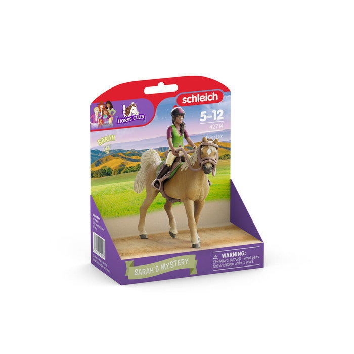Schleich Figuras de Sarah y Mystery Horse Club 42714