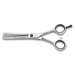 Tres Claveles Tijera Peluquero Azabache En 28 5,5" Entresacar Filo Navaja Acero Inoxidable