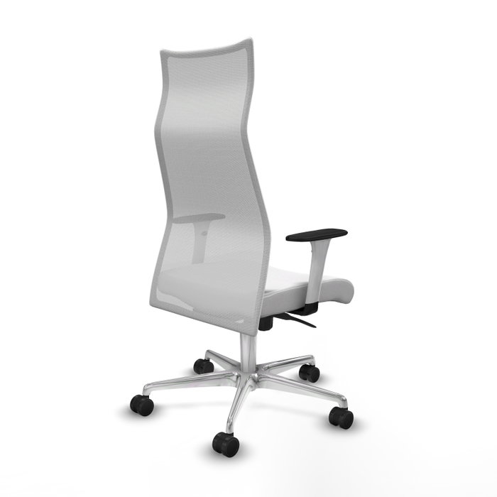 PIQUERAS Y CRESPO Sillón Albacete con Mecanismo Sincro, Tela Blanca PIQUERAS Y CRESPO Sillón Albacete con Mecanismo Sincro, Tela Blanca