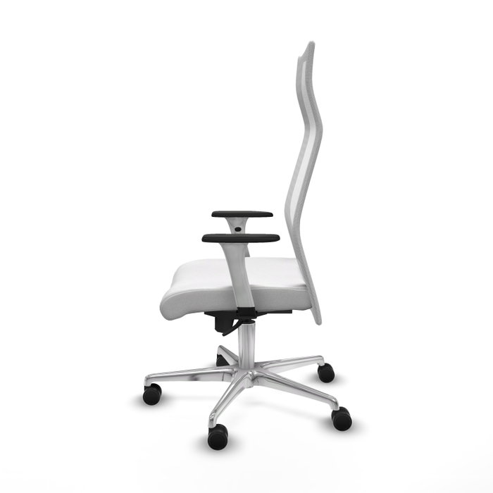 PIQUERAS Y CRESPO Sillón Albacete con Mecanismo Sincro, Tela Blanca PIQUERAS Y CRESPO Sillón Albacete con Mecanismo Sincro, Tela Blanca
