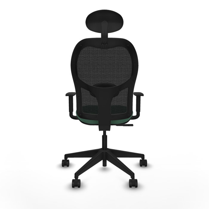 PIQUERAS Y CRESPO Silla de oficina Alocén Verde esmeralda y Negro