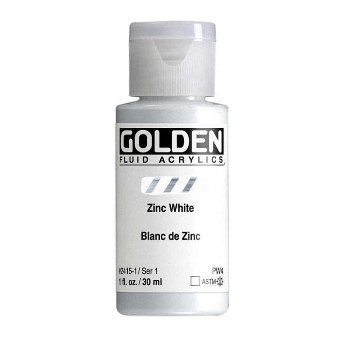 Golden Fluid Colores Acrílicos Blanco Zinc 30 ml Golden Fluid Colores Acrílicos Blanco Zinc 30 ml