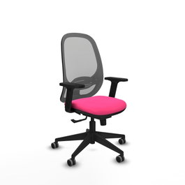 PIQUERAS Y CRESPO Silla de oficina Cilanco Rosa y Gris