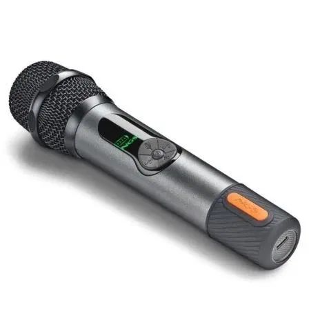 NGS Micrófono Inalámbrico Singer Star SINGERSTAR, Alcance 15m, Autonomía 30 horas, Control Volumen y Eco, Jack 3,5mm/6,3mm