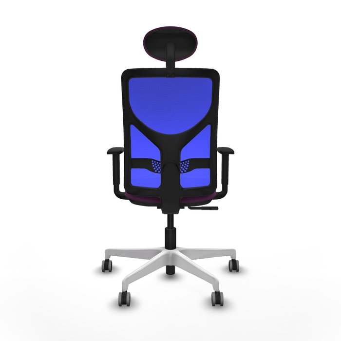 PIQUERAS Y CRESPO Silla de oficina Motilla con mecanismo Sincro, Morado y Azul