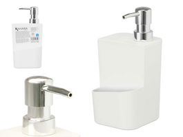 Kinvara Dispensador Soporte Esponja Blanco 650 ml 9.5x20.5x9.5 cm (Set de 12)