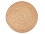 Giftdecor Alfombra Redonda Esparto Natural 100 cm (Set de 4)