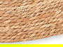 Giftdecor Alfombra Redonda Esparto Natural 100 cm (Set de 4)