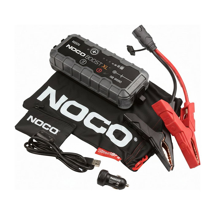 NOCO GB50 Arrancador de Coche Portátil 12V 1500A para Motores Gasolina 7L y Diesel 4.5L, Batería Litio 35Wh, Linterna IP65 NOCO GB50 Arrancador de Coche Portátil 12V 1500A para Motores Gasolina 7L y Diesel 4.5L, Batería Litio 35Wh, Linterna IP65