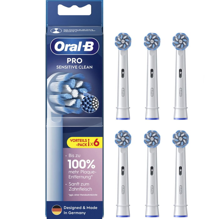 Oral-B Pro Sensitive Clean Cabezales de Repuesto, 6 unidades, Blanco Oral-B Pro Sensitive Clean Cabezales de Repuesto, 6 unidades, Blanco