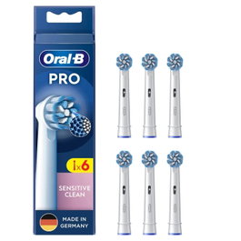 Oral-B Pro Sensitive Clean Cabezales de Repuesto, 6 unidades, Blanco
