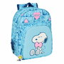 Mochila Escolar Snoopy Love Azul claro 26 x 34 x 11 cm