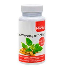 Plantis Ashwagandha 60 Cápsulas - Complemento Adaptógeno con Vitamina C y Cobre para el Sistema Nervioso