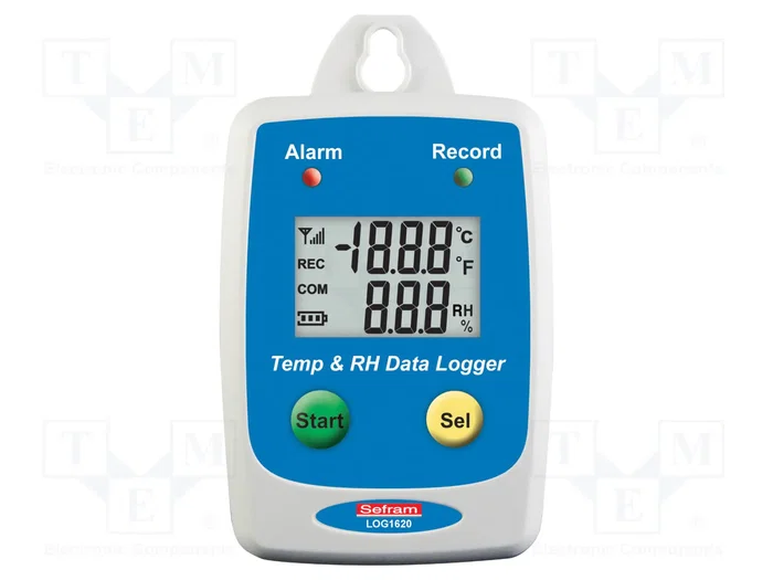 SEFRAM Registrador de datos de temperatura y humedad IP65 con Display LCD SEFRAM Registrador de datos de temperatura y humedad IP65 con Display LCD