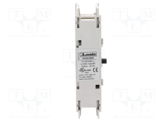 LOVATO ELECTRIC Cuarto campo GA 63A lateral LOVATO ELECTRIC Cuarto campo GA 63A lateral