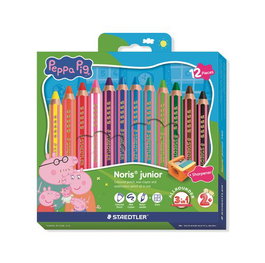 STAEDTLER Lápices de colores Noris Junior Peppa Pig caja de 12