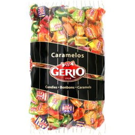 GERIO Caramelo Relleno Frutas 8 Sabores 1Kg