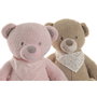 DKD Home Decor Peluche de Oso Surtido de 2 Unidades (Rosa y Marrón) 38x24x50 cm