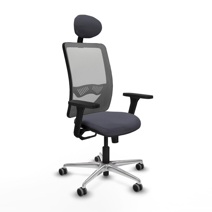PIQUERAS Y CRESPO Silla de oficina Zulema con Mecanismo Sincro, Gris PIQUERAS Y CRESPO Silla de oficina Zulema con Mecanismo Sincro, Gris