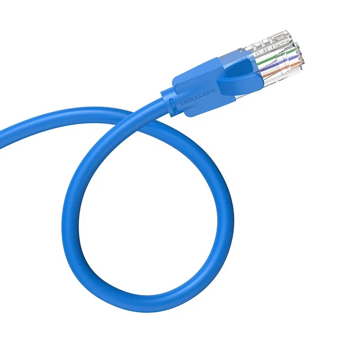 Vention Cable de Red Ethernet RJ45 IBEYH Cat6 UTP 2 metros Azul, para Gigabit Ethernet 1000 Mbps, Plug and Play