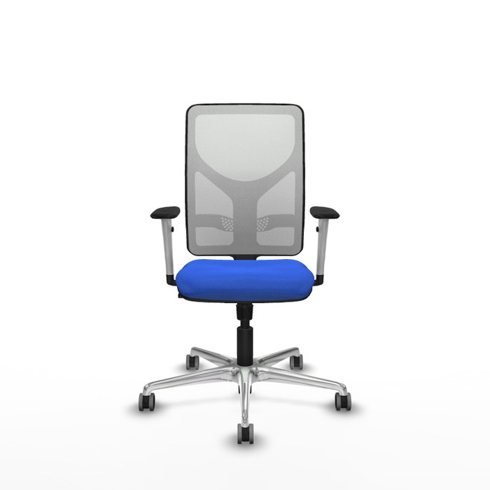 PIQUERAS Y CRESPO Silla de oficina Motilla Azul y Blanco con Mecanismo Sincro PIQUERAS Y CRESPO Silla de oficina Motilla Azul y Blanco con Mecanismo Sincro