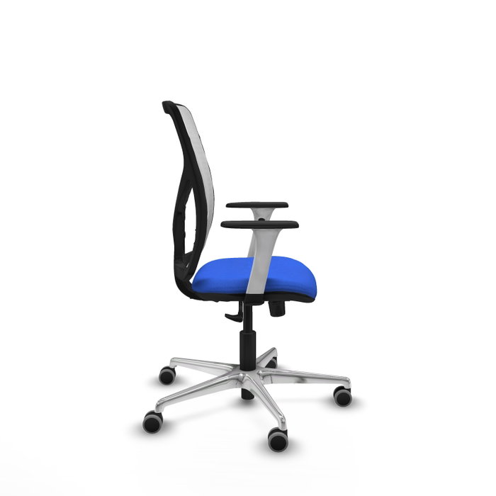 PIQUERAS Y CRESPO Silla de oficina Motilla Azul y Blanco con Mecanismo Sincro PIQUERAS Y CRESPO Silla de oficina Motilla Azul y Blanco con Mecanismo Sincro