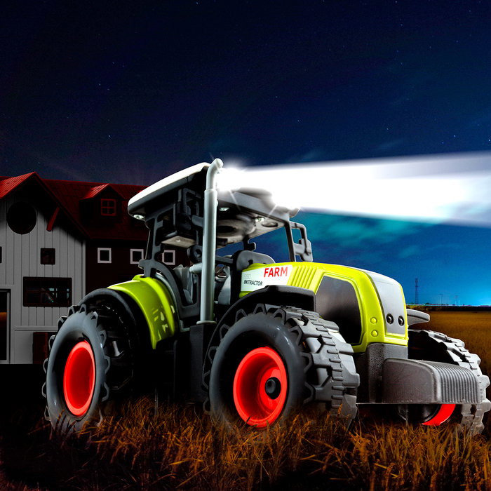 Molto 25820 Granja de Juguete con Tractor Motorizado, Luces LED, Sonidos y Accesorios para Niños +3 Años