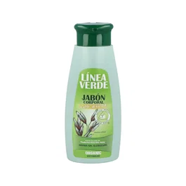 LINEA VERDE Jabón Corporal con Avena 400 ml - Para Pieles Secas, con Ingredientes Orgánicos como Jojoba, Aloe Vera y Manzanilla