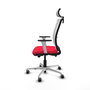 PIQUERAS Y CRESPO Silla de oficina Haches con mecanismo Sincro/Traslack Rojo y Blanco